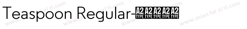 Teaspoon Regular字体转换